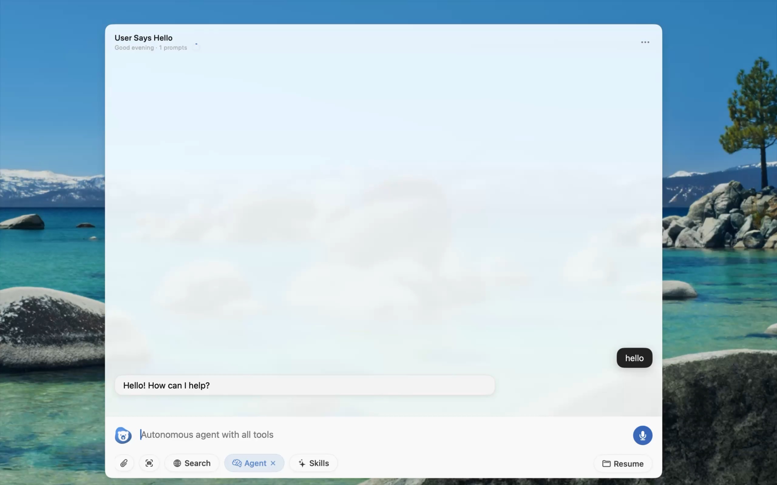 Chapeta: main product screen